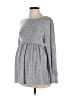 Isabel Maternity Gray Long Sleeve Top Size S - photo 1