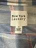 New York Laundry 100% Polyester Plaid Blue Long Sleeve Blouse Size 1X - photo 7