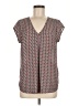 DR2 100% Polyester Gray Short Sleeve Blouse Size M - photo 1