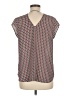 DR2 100% Polyester Gray Short Sleeve Blouse Size M - photo 2