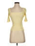 Intermix 100% Nylon Yellow Short Sleeve Turtleneck Size S - photo 1