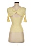 Intermix 100% Nylon Yellow Short Sleeve Turtleneck Size S - photo 2