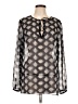 Ann Taylor Gray Long Sleeve Blouse Size L - photo 1