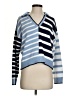 Splendid 100% Cotton Stripes Blue Pullover Sweater Size XS - photo 1