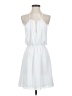 Bebe Solid White Casual Dress Size S - photo 1