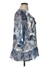 Style&Co 100% Polyester Blue 3/4 Sleeve Blouse Size XL - photo 4