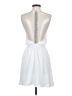 Bebe Solid White Casual Dress Size S - photo 2