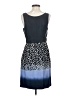 Assorted Brands 100% Silk Animal Print Blue Casual Dress Size S - photo 2