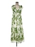 Taylor 100% Polyester Tropical Green Casual Dress Size 8 - photo 1