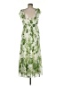 Taylor 100% Polyester Tropical Green Casual Dress Size 8 - photo 2
