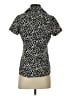 BCBGMAXAZRIA Animal Print Black Short Sleeve Blouse Size XS - photo 2