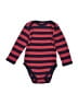 Leveret 100% Cotton Stripes Red Long Sleeve Onesie Size 18-24 mo - photo 1