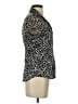 BCBGMAXAZRIA Animal Print Black Short Sleeve Blouse Size XS - photo 4