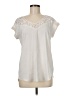Express Outlet Ivory Short Sleeve Blouse Size M - photo 1