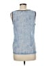 Clements Ribeiro 100% Polyester Blue Sleeveless Top Size M - photo 2