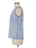 Clements Ribeiro 100% Polyester Blue Sleeveless Top Size M - photo 5