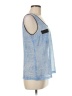 Clements Ribeiro 100% Polyester Blue Sleeveless Top Size M - photo 4