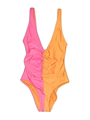 Solid & Striped One Piece Swimsuit (view 1)