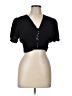 Iky & Me Black Short Sleeve Top Size L - photo 1