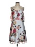 CeCe 100% Polyester Floral Gray Casual Dress Size 2 - photo 1