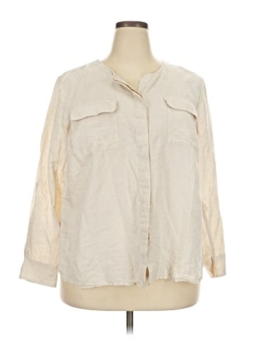 Talbots Outlet 3/4 Sleeve Button-Down Shirt (view 1)