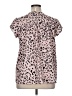 Unbranded 100% Polyester Pink Short Sleeve Blouse Size 1X - photo 2