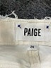 Paige Metallic Ivory Jeans Size 26 waist - photo 7