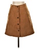 New Look 100% Polyester Solid Brown Casual Skirt Size 4 - photo 1