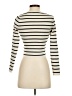 Happily Grey 100% Polyester Stripes Ivory Turtleneck Sweater Size S - photo 2