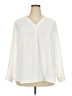 Nine West 100% Polyester Ivory 3/4 Sleeve Blouse Size 2X - photo 1