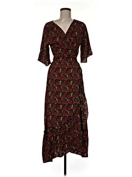 silk and salt dresses Silk and Salt NWT Womens Dress Large Journey Maxi True Wrap Blue Green