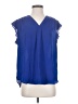 Chaus 100% Polyester Blue Sleeveless Blouse Size S - photo 1