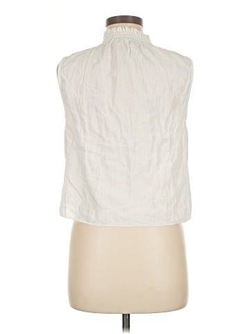 Intermix Sleeveless Button-Down Shirt (view 2)