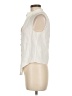 Intermix Ivory Sleeveless Button-Down Shirt Size M - photo 5
