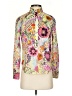 J.Crew Print Pink Long Sleeve Blouse Size 2 - photo 1