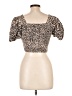 Japna Brown Short Sleeve Top Size L - photo 2