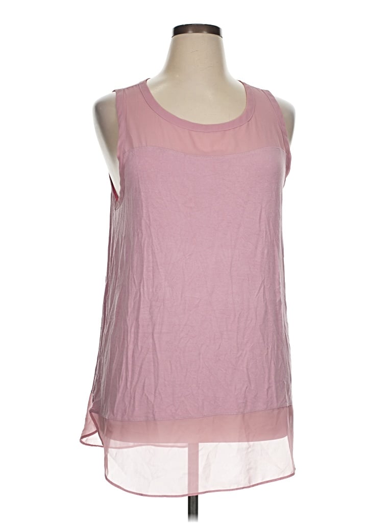 Pre-owned Suzanne Betro Sleeveless Blouse In Pink