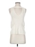 7 For All Mankind Ivory Sleeveless Top Size S - photo 1