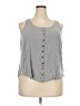 Torrid 100% Rayon Gray Sleeveless Blouse Size 2X Plus (2) - photo 1