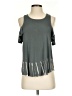 White Crow Gray Sleeveless Top Size XS - photo 1