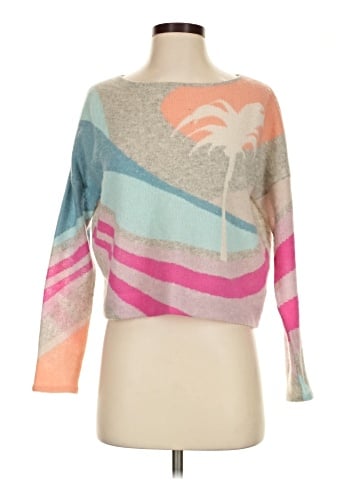 Skull Cashmere Pullover Sweater (view 1)