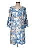 Unbranded Print Blue Casual Dress Size M - photo 1