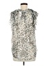 Ann Taylor LOFT Silver Sleeveless Blouse Size M - photo 2