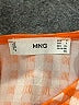 MNG Checkered-gingham Orange Casual Dress Size 4 - photo 7