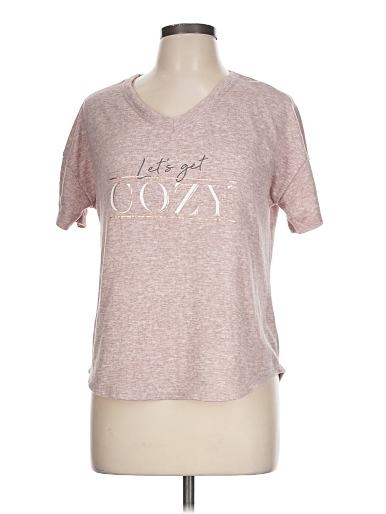 Pre-owned Danskin Short Sleeve T-shirt In Pink