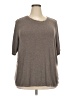 Apt. 9 Gray Short Sleeve Top Size 2X - photo 1
