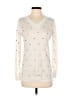 Renee C. Polka Dots Ivory Pullover Sweater Size S - photo 1