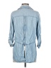 Sam Edelman 100% Tencel Blue Long Sleeve Polo Size S - photo 2