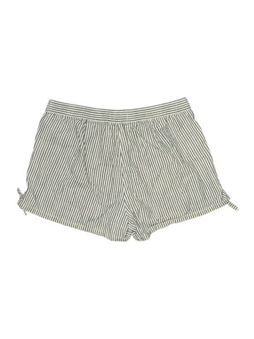 Madewell Pull-On Side-Tie Shorts in Chambray Stripe (view 2)