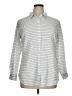 L.L.Bean 100% Cotton Stripes White Silver Long Sleeve Button-Down Shirt Size XL - photo 1